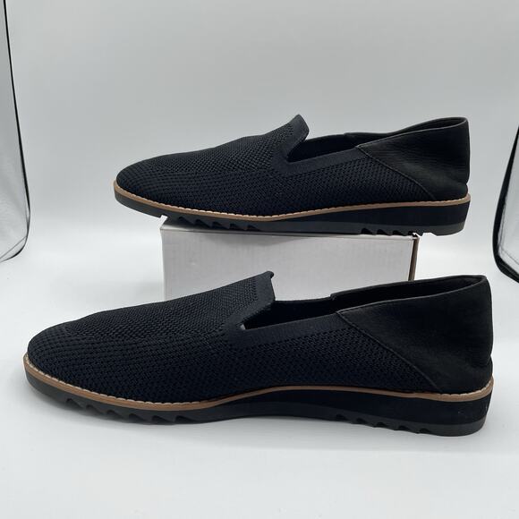 Eileen Fisher Emery Loafer Womens Size 10 Black Slip-On Knit Comfort Minimalist - Picture 3 of 12